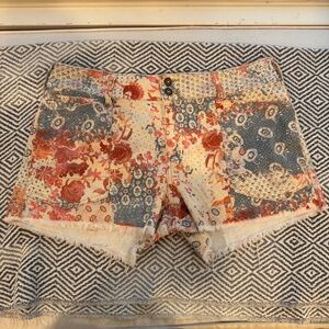 Pilcro The Wanderer Patchwork Print Shorts Size 32